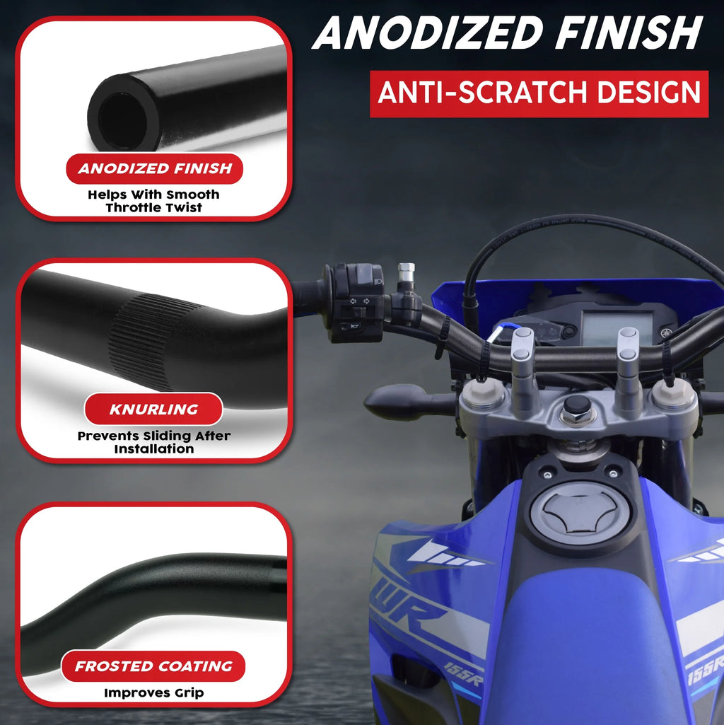 7/8 Inch Motorcycle Low-Rise Handlebar J901