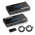 USB 3.0 KVM Switch HDMI 2-Port 4K60 HDR with Hot Key IR Remote A3186