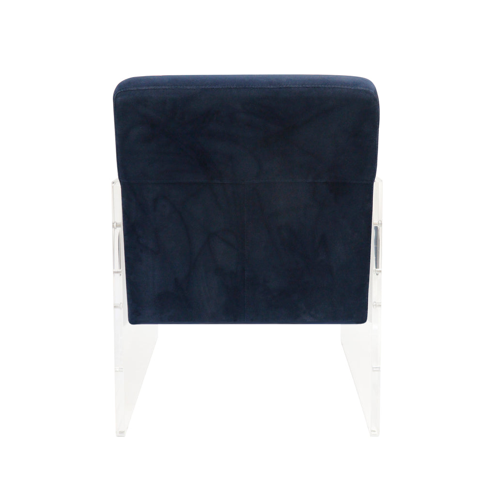 Navy Velvet Accent Chair Z393067