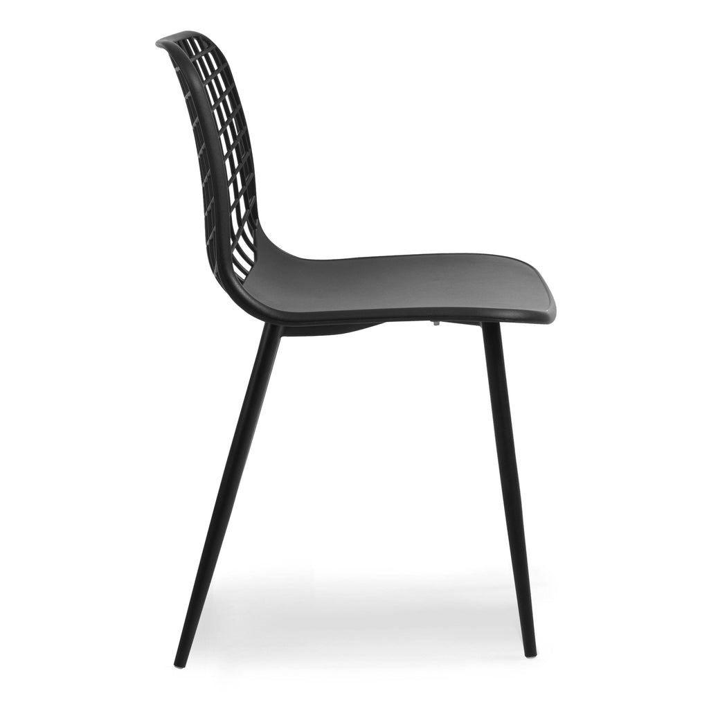 Black Poly Dining Chair Set of 4 W7414