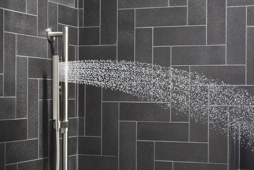 Brushed Moderne Brass Square Handshower O4510