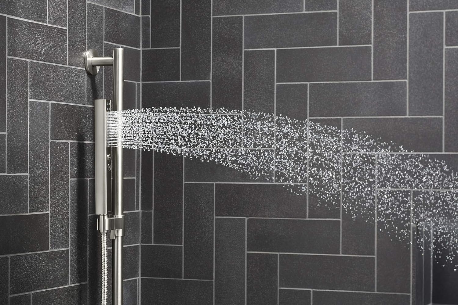 Brushed Moderne Brass Square Handshower O4510