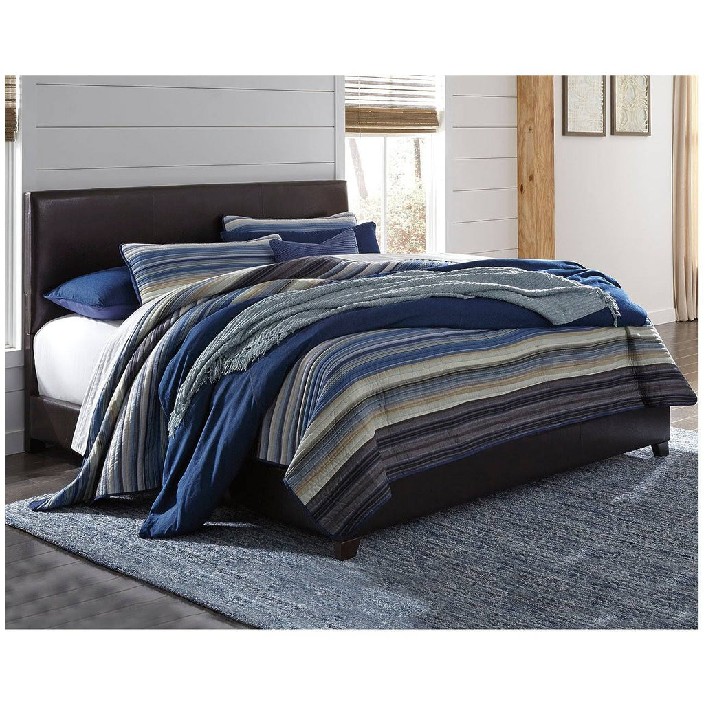 King Upholstered Panel Bed U808