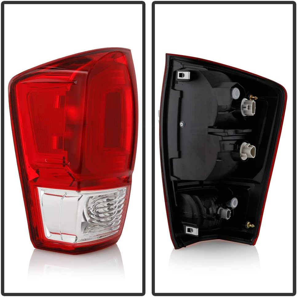 Red Clear Rear Tail Lights Brake Lamps Assembly Pair Set I831