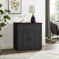 Black Sideboard Buffet Storage Cabinet H8544
