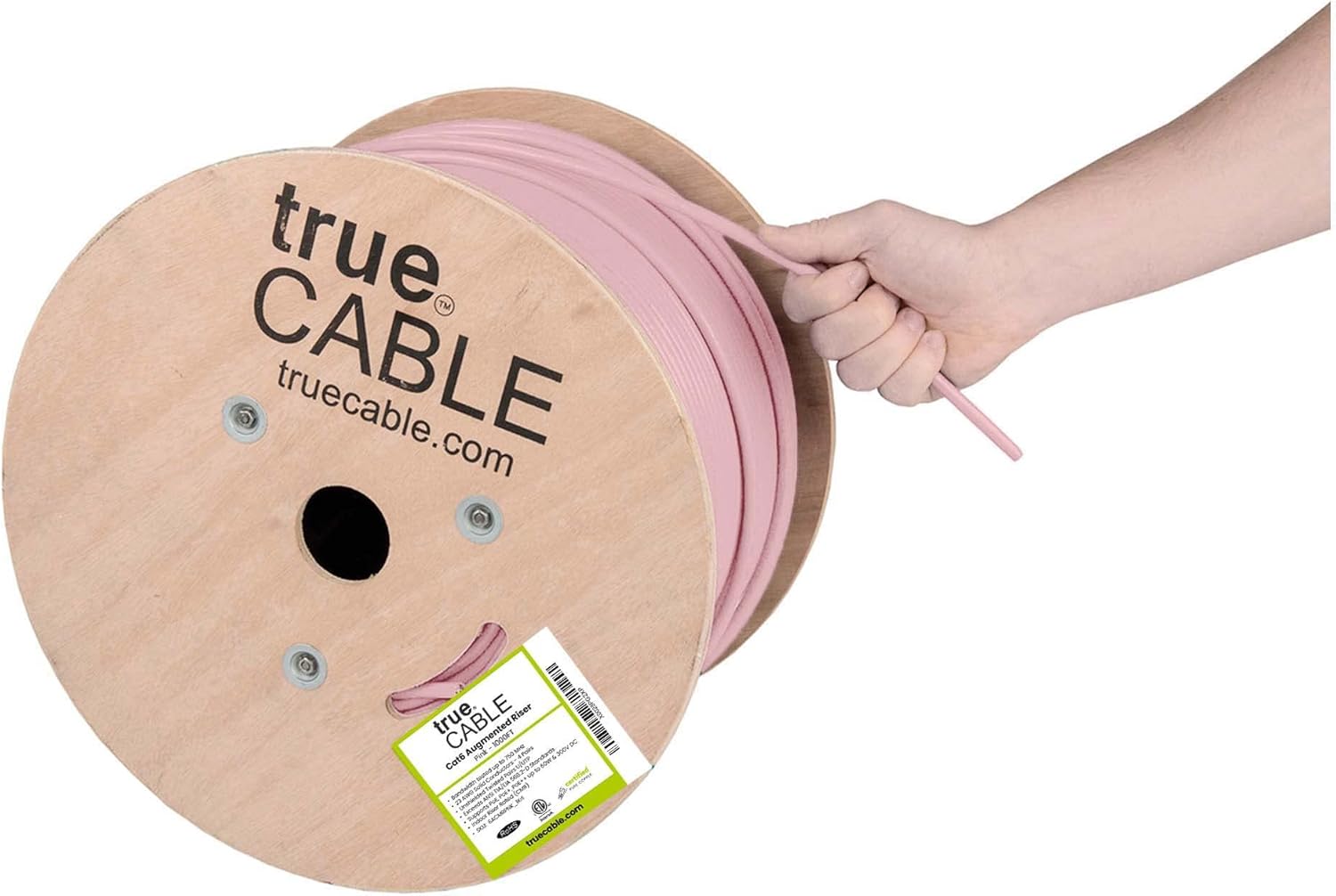 1000ft Blue 23AWG 4 Pair Solid Bare Copper Bulk Ethernet Cable R882929
