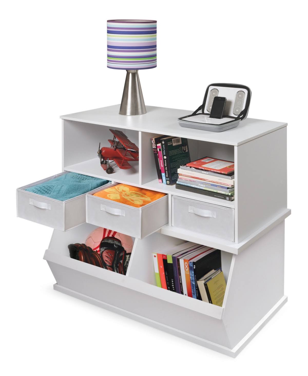 Espresso Two Bin Storage CUBBY O5050