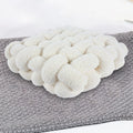 Beige Plush Sofa Seat Cushion Pillow S968