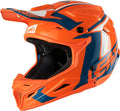 Blue-Orange Motocross Helmet G1470