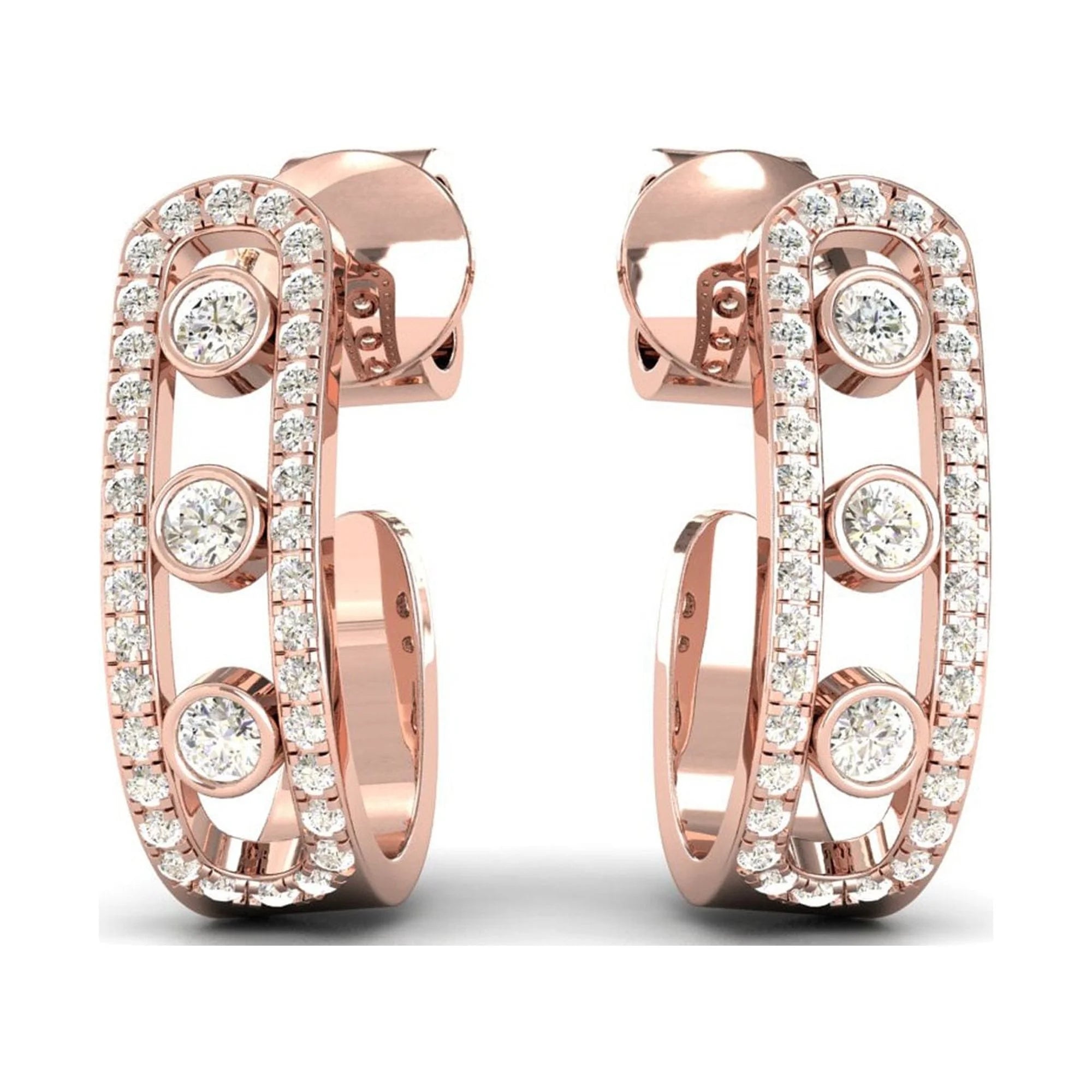 18k Gold Hoop Earrings K444133