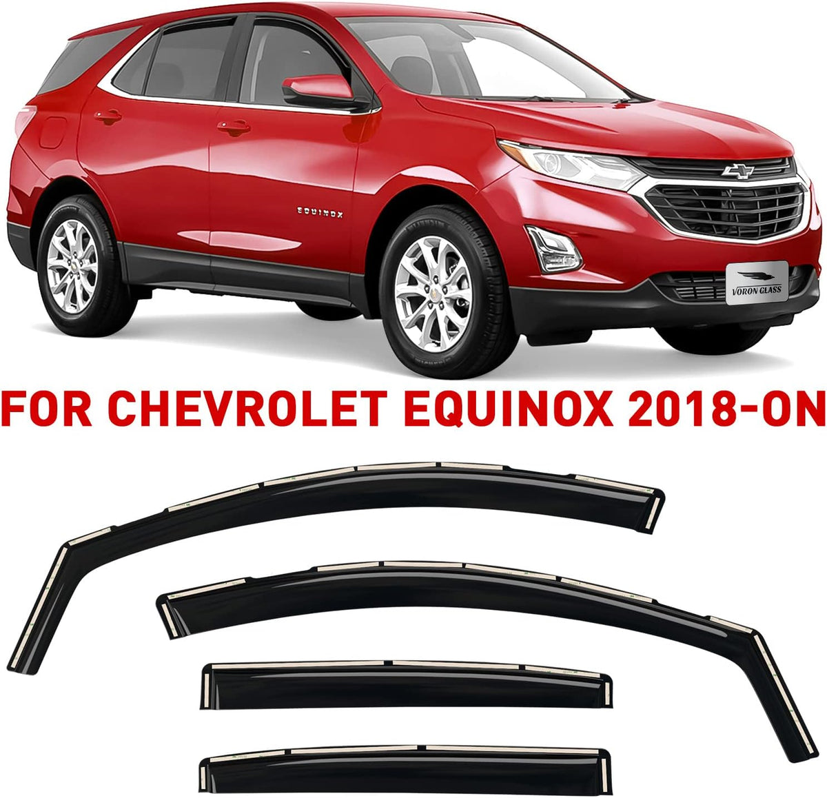 4 Pieces Glass Rain Guards for Chevrolet Cruze Sedan G5147