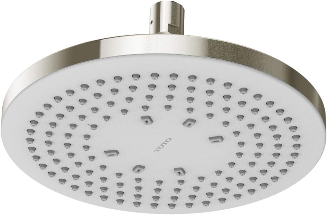 Brushed Nickel Round Single Spray Showerhead A166971
