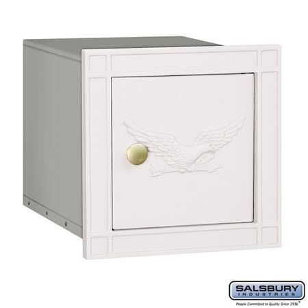 Cast Aluminum Column Mailbox - Non-Locking - Black M918623