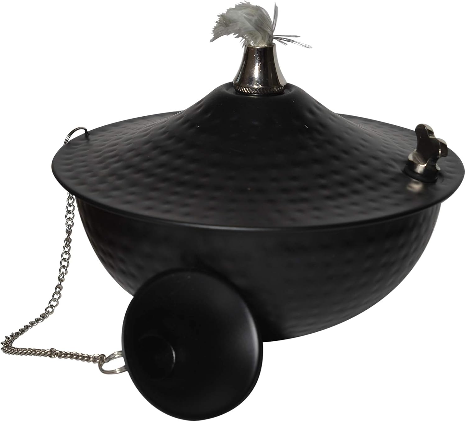 Smooth Black Tabletop Torch Set of 4 E4335