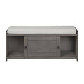 Wood Storage Bench with 2 Cabinets V7147