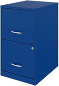 18in 2 Drawer Metal File Cabinet Teal Y48532