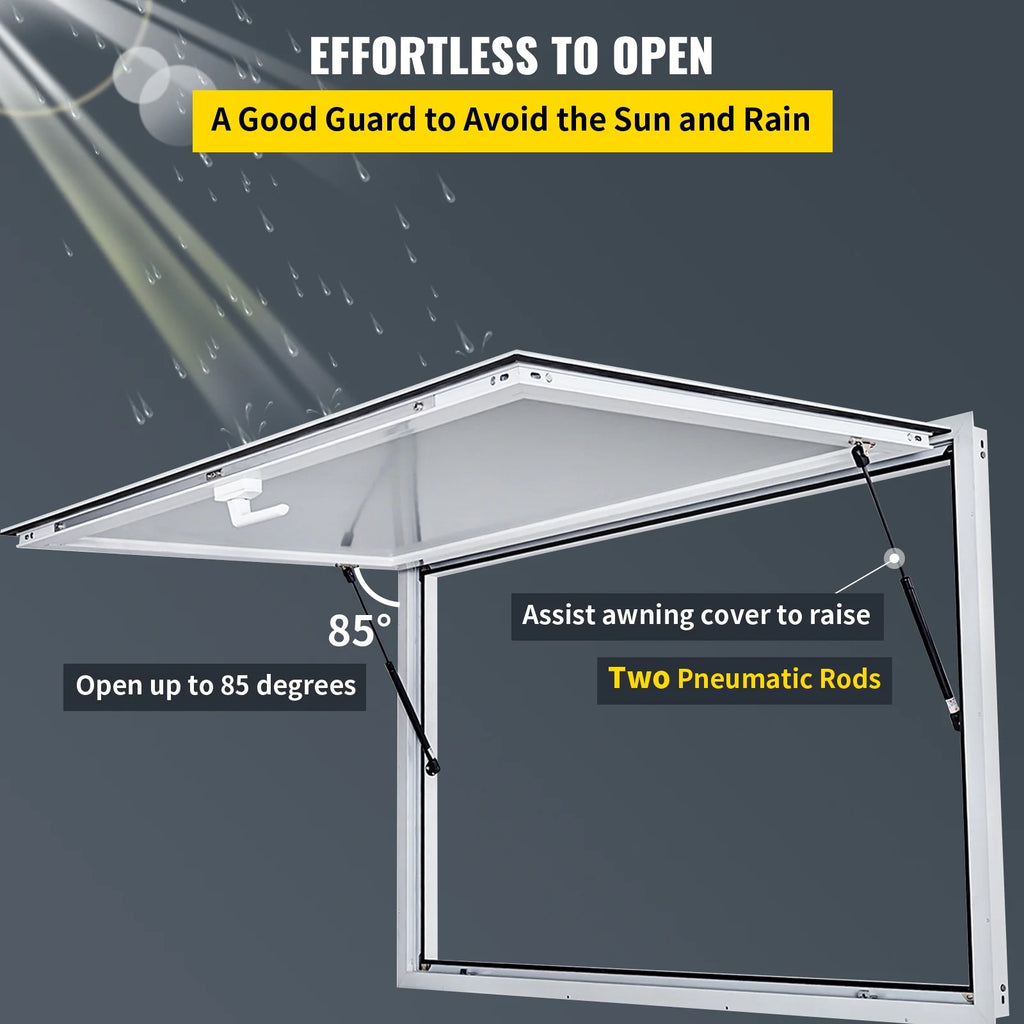 Concession Stand Serving Window with Awning Door O583