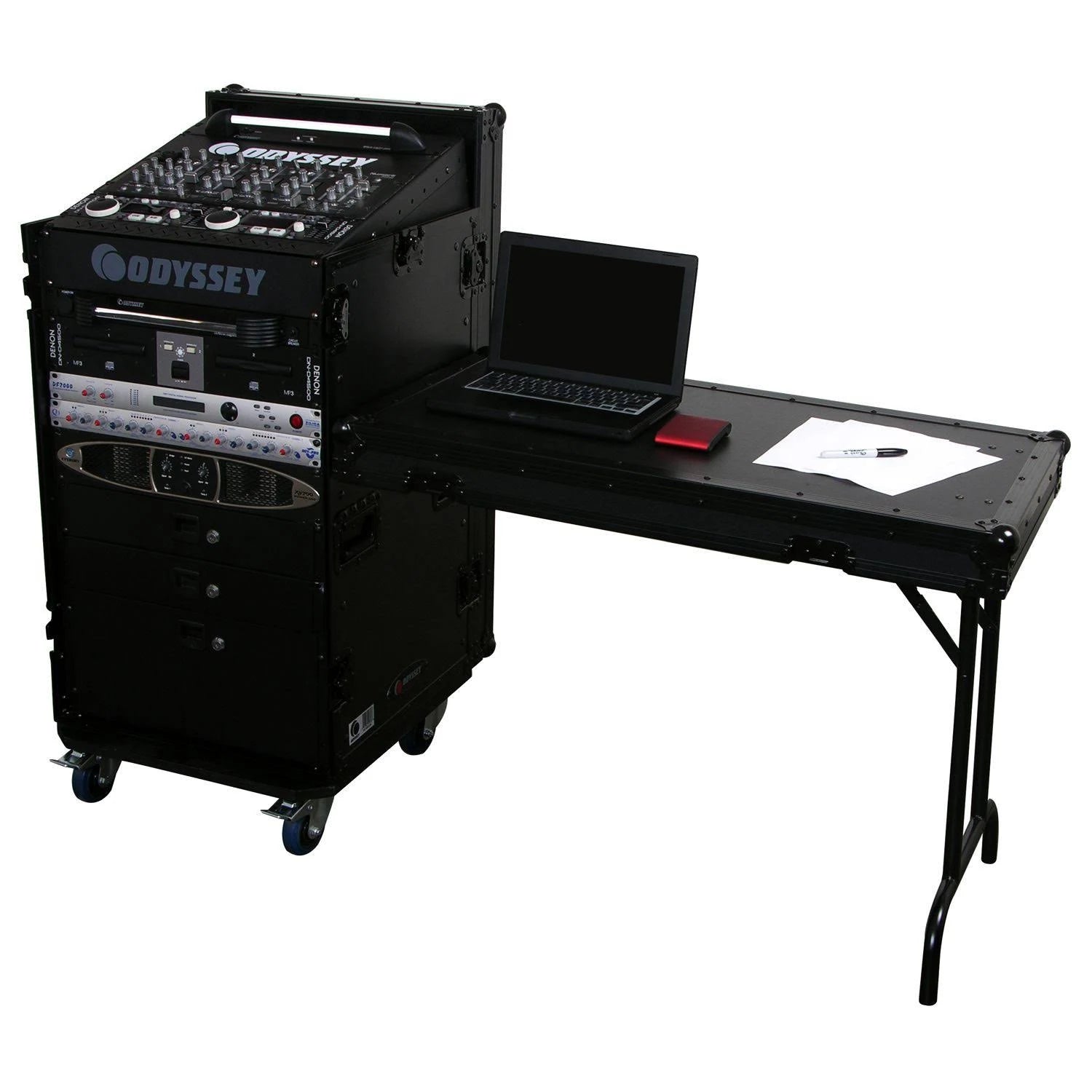 Black Label 11U x 16U Rack Case with Table J667322