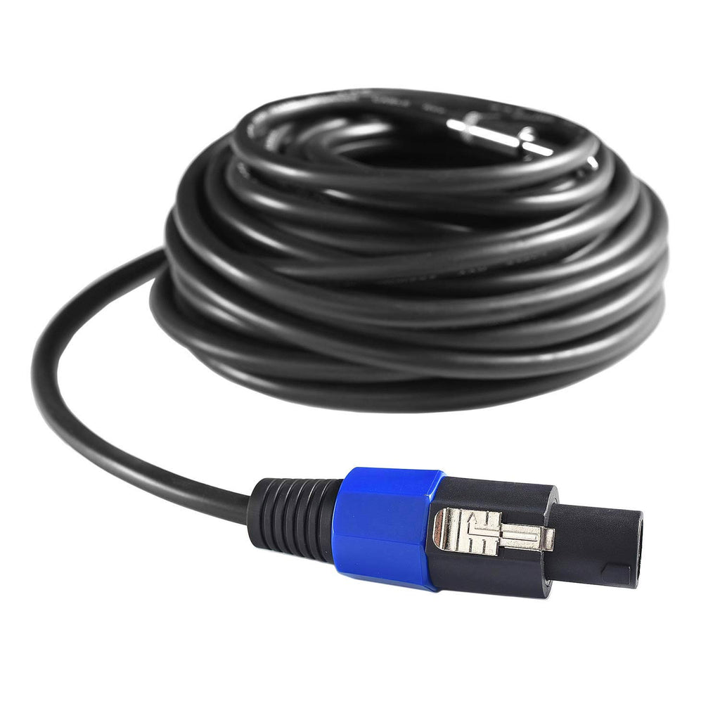 2Pcs 100 Feet Speakon to Speakon Speaker Audio Cable with Twist Lock X84939