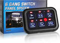 6 Gang Switch Panel Automatic Dimmable LED On-Off Car Switch Panel Button Switch Pod Touch Switch Box A3076