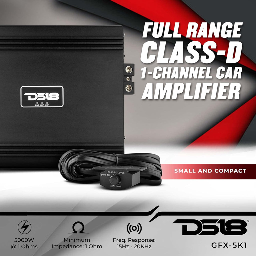 5000 Watts RMS 1-Channel Monoblock Car Audio Amplifier O18477