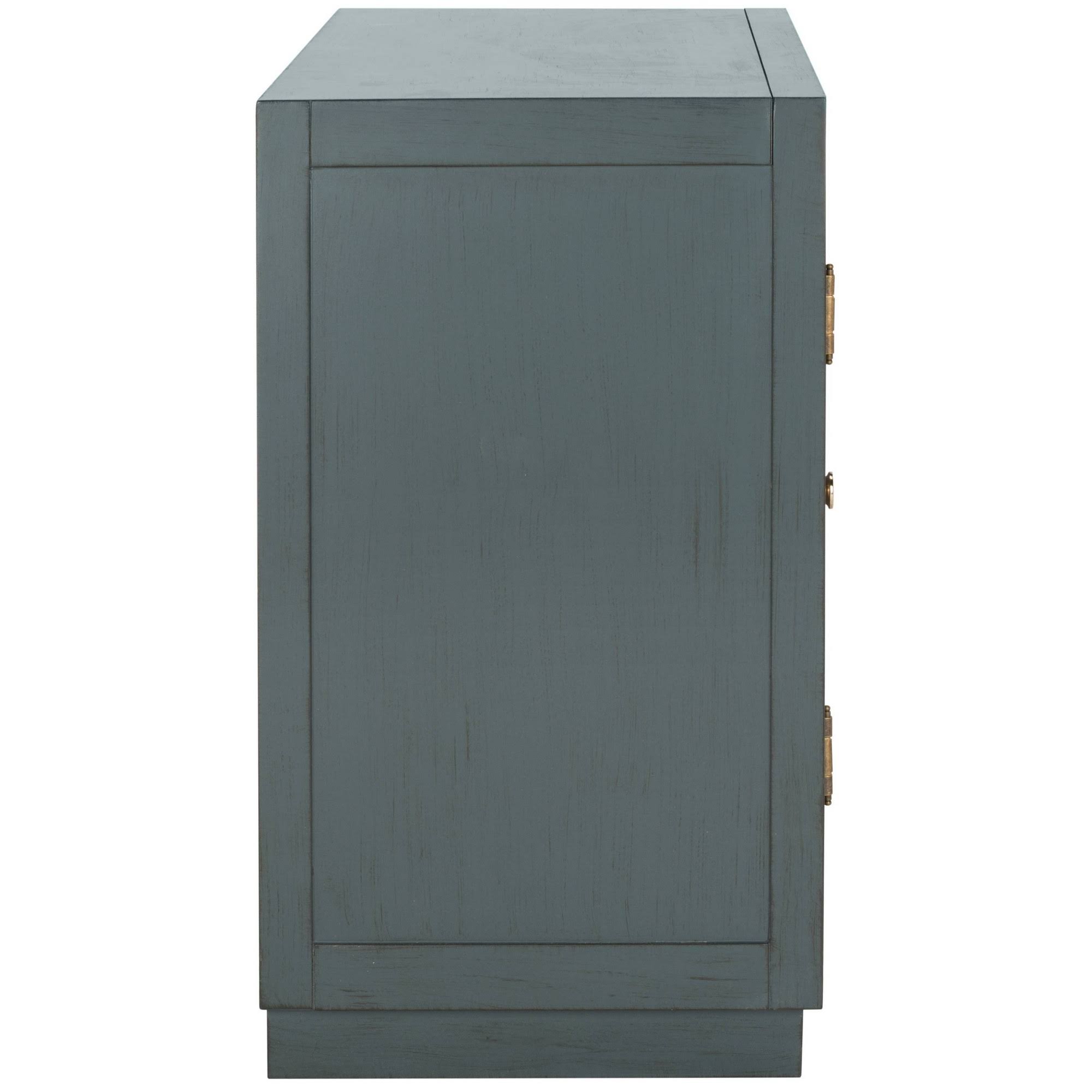 2 Door Steel Teal Gold Chest L927
