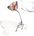 Heavy Duty Plate Setter Lifter BBQ Heat Deflector Tools Pizza Stone Plate Setter N9561
