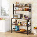 5-Tier Rustic Brown Kitchen Rack H4127