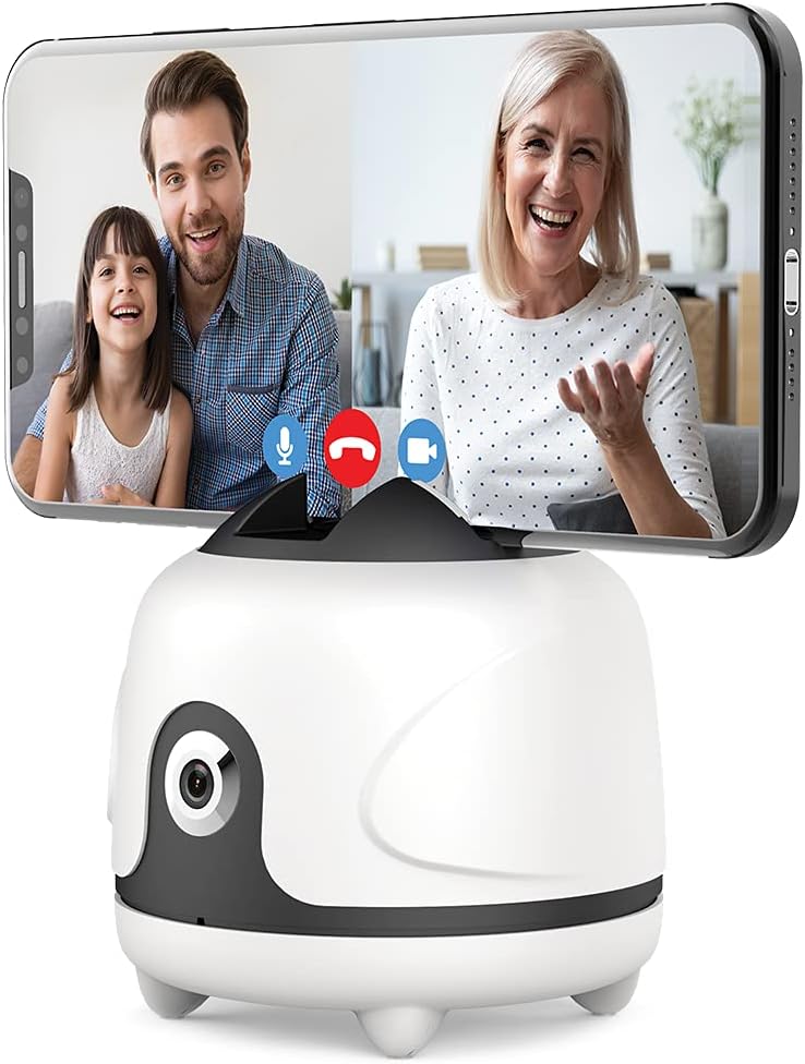 Face & Motion Tracking Phone Holder, 360° Rotation, Pack of 2 Q7722