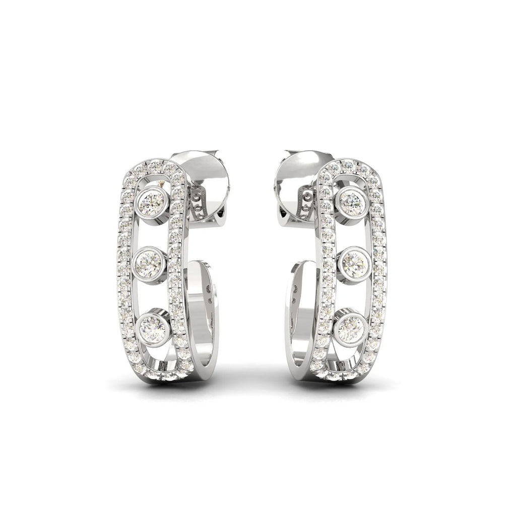 18k Gold Hoop Earrings K444133