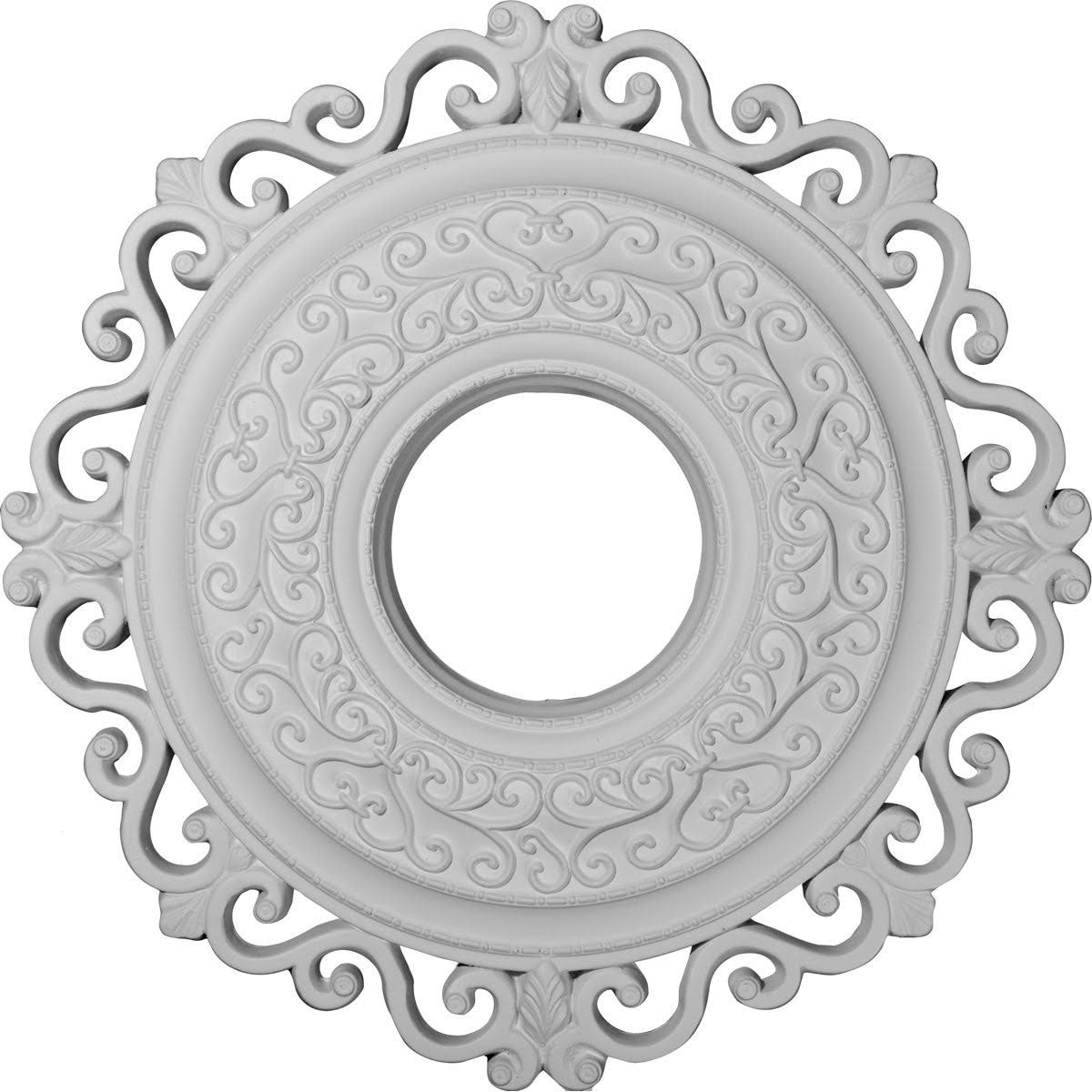 22x22OD x 6 1/4x22ID x 1 3/4x22P Ceiling Medallion, Hand-Painted K837287