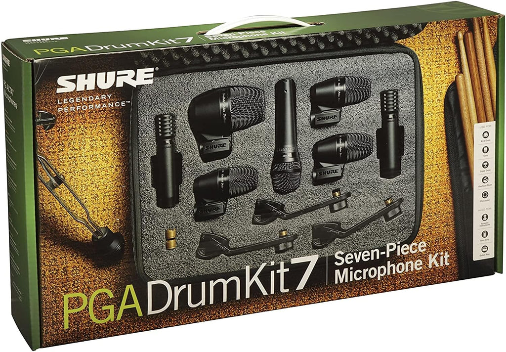7-Piece Drum Mic Kit with XLR-XLR Cables and Case C29600