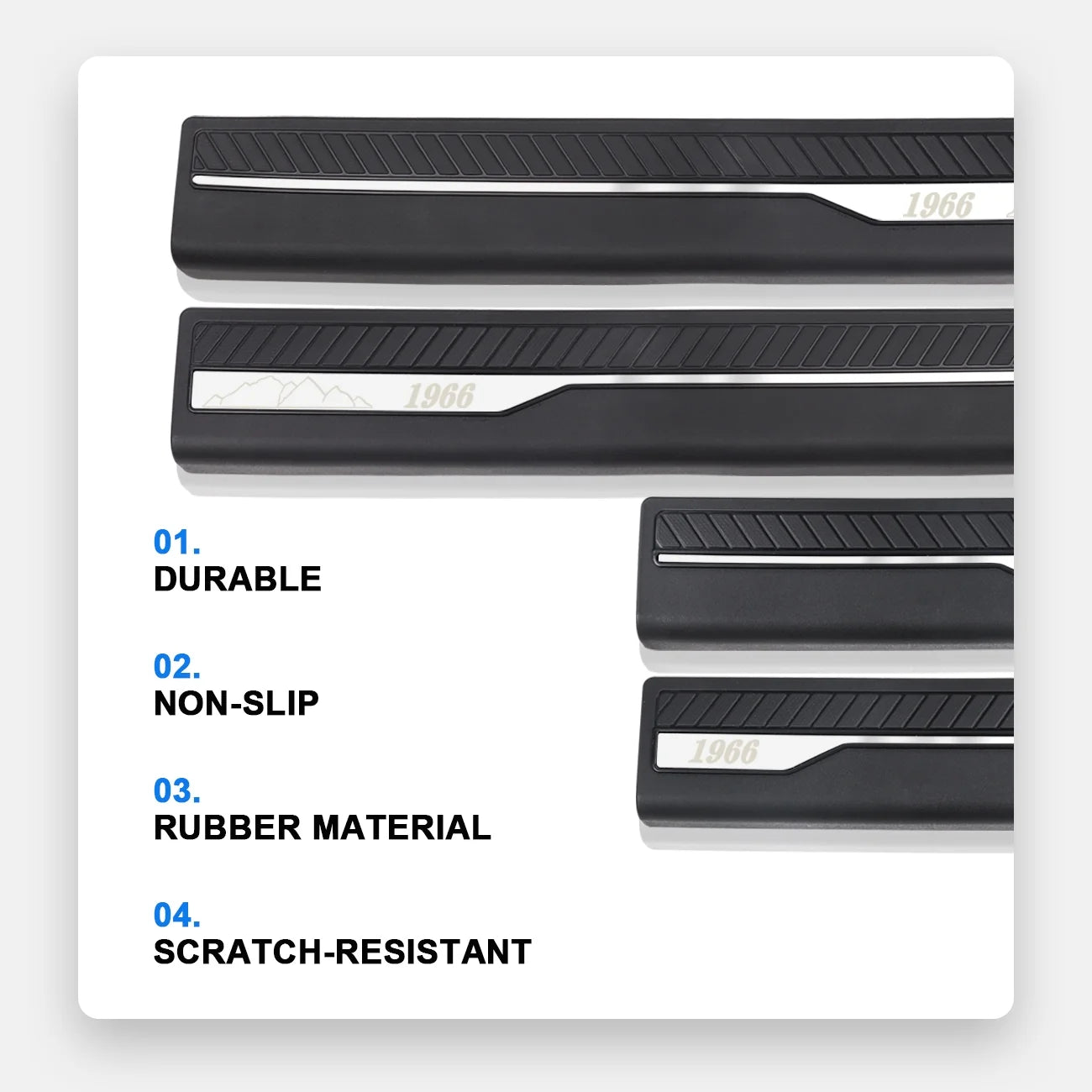 Door Sill Guards Car Door Sill Edge Protector Entry Guards Trim Threshold Protector K806