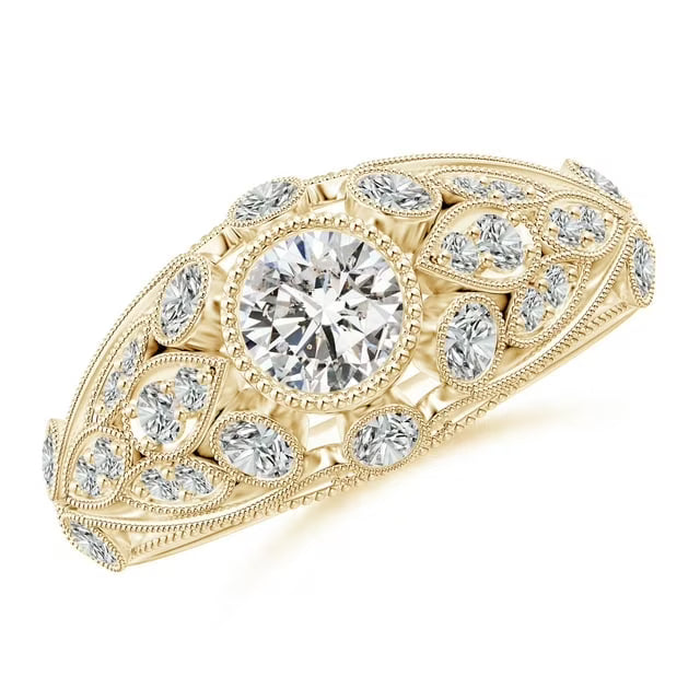 Vintage Ring 14K Yellow Gold Lab Grown Diamond D52572