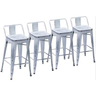 White Bar Stool Q1186