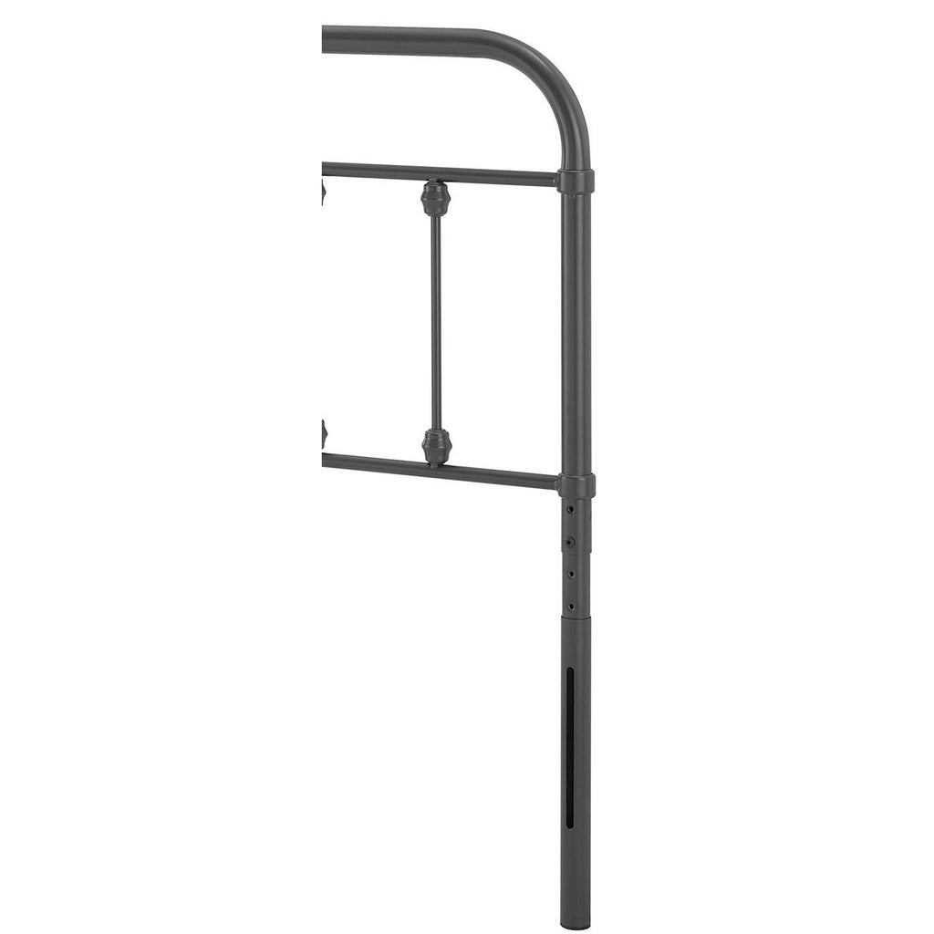 King Size Grey Metal Headboard W7829