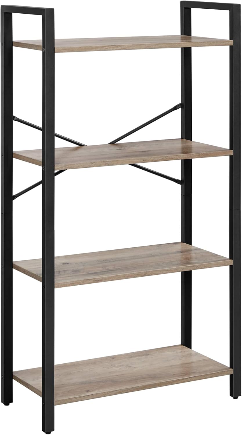 4-Tier Steel Frame Bookshelf R8551