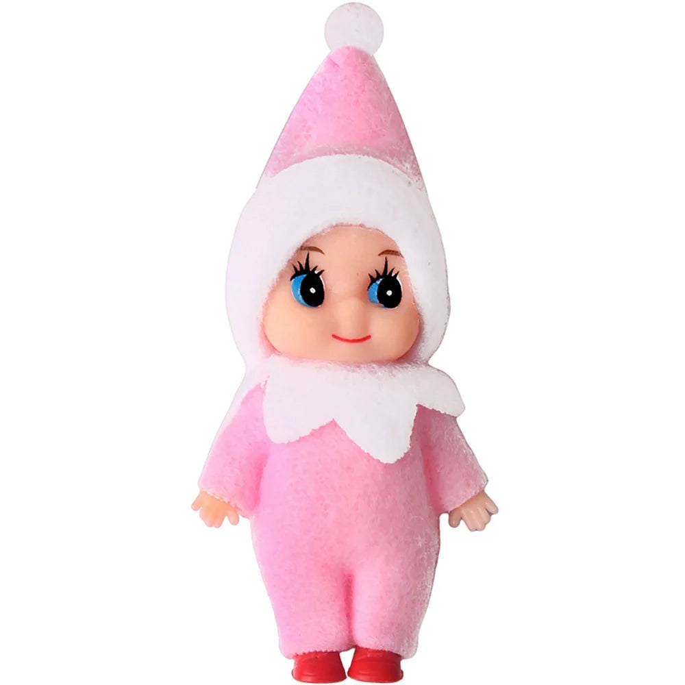 6Pcs Set Tiny Baby Elf Doll with Feet and Shoes C8534