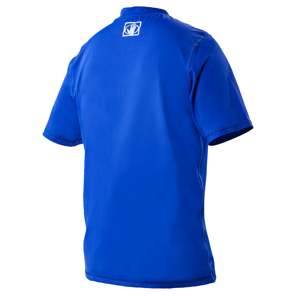 Blue Loose Fit Rash Guard Swimshirt H2438