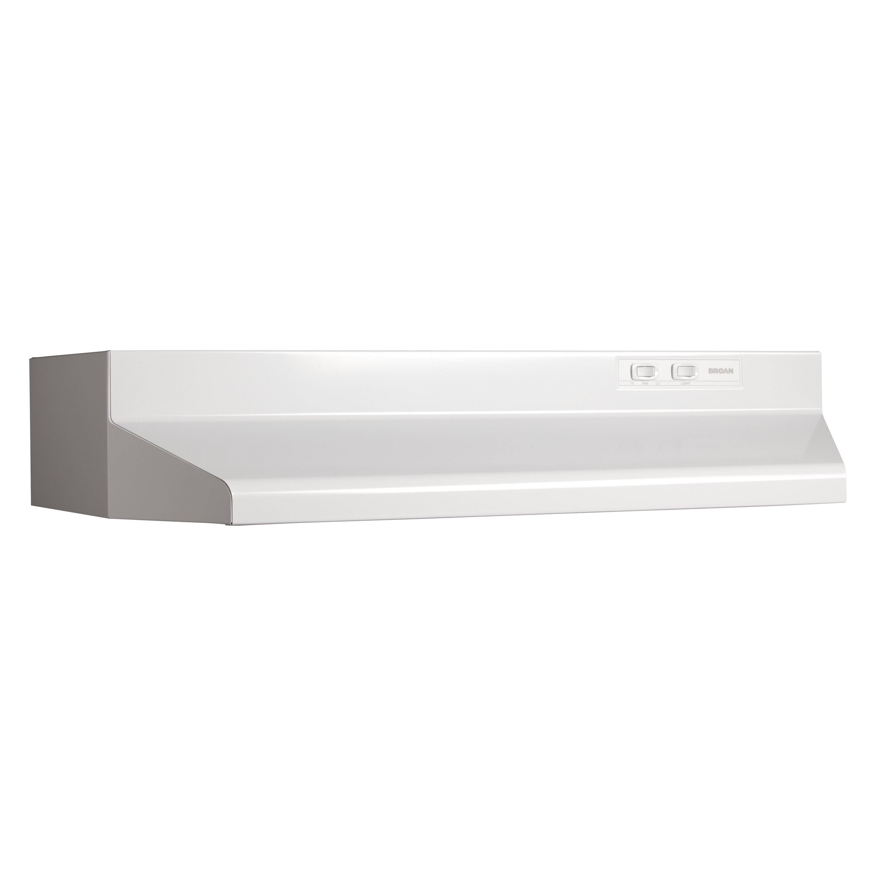 White Under Cabinet Range Hood J318419
