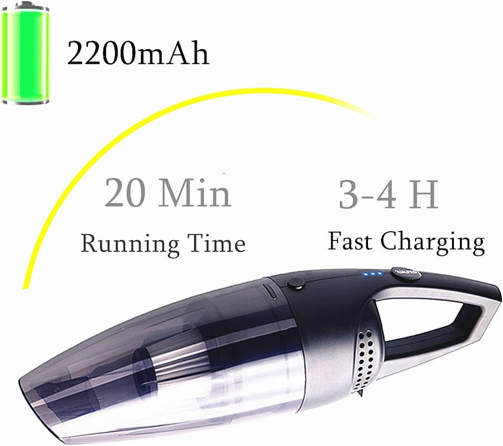 Handheld Vacuum Cordless Rechargeable Lightweight Portable Pack of 2 I30473