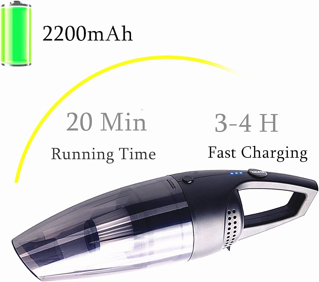 Handheld Vacuum Cordless Rechargeable Lightweight Portable Pack of 2 I30473