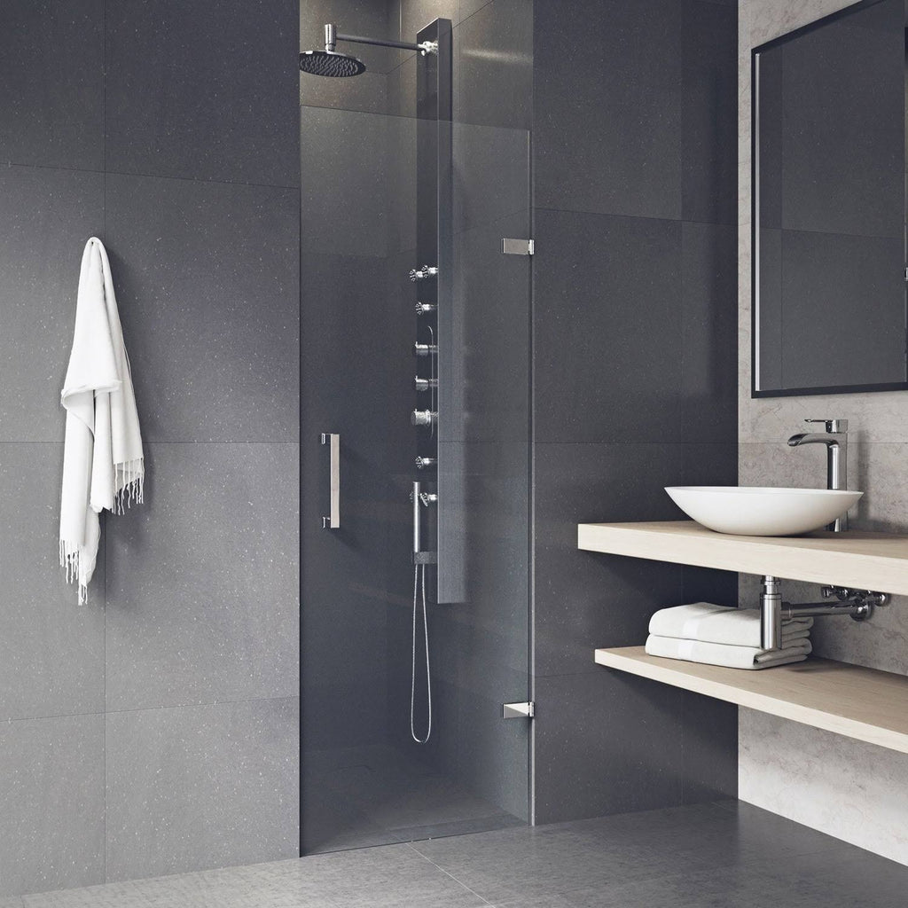 24-Inch Adjustable Frameless Shower Door G45857