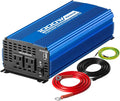 1000W Pure Sine Wave Power Inverter DC 12V to AC 110V with Dual AC Outlets & 2A USB Ports P875907