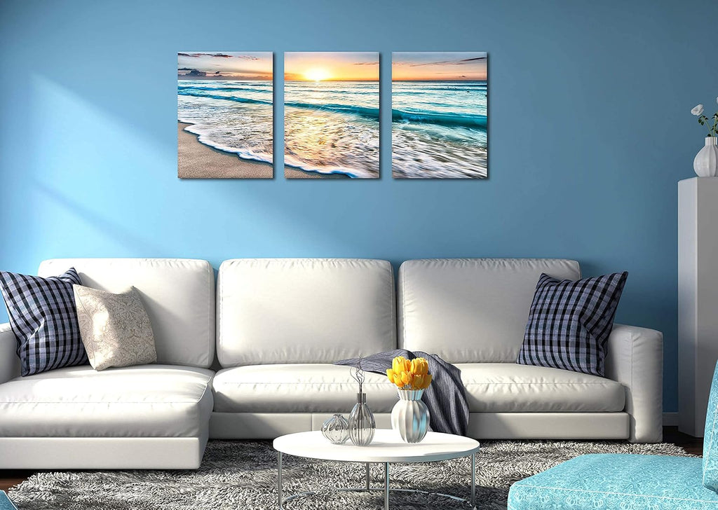 Framed Canvas Wall-Art Oil Painting 12x16inchx3pcs U24177