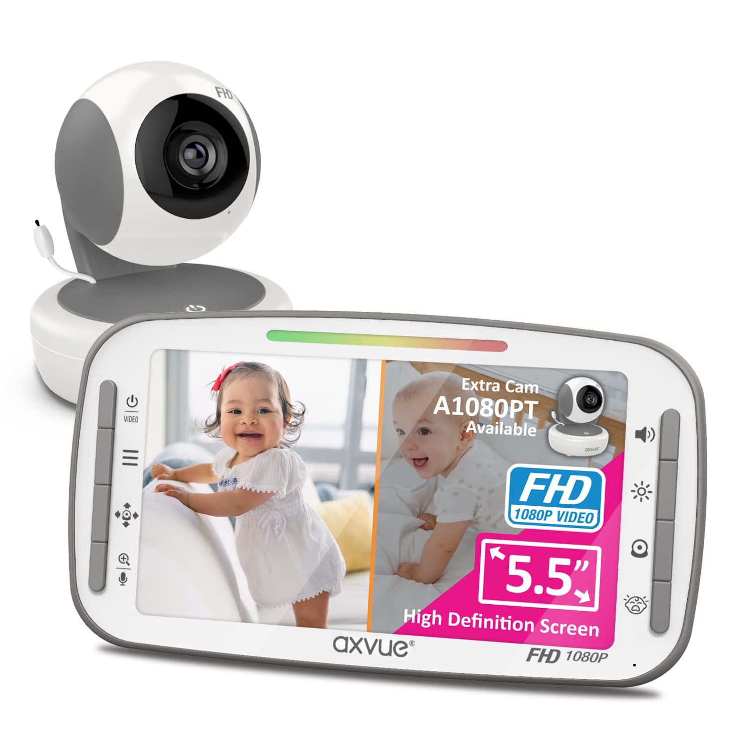 1080P 5.5 FHD Display Video Baby Monitor O120
