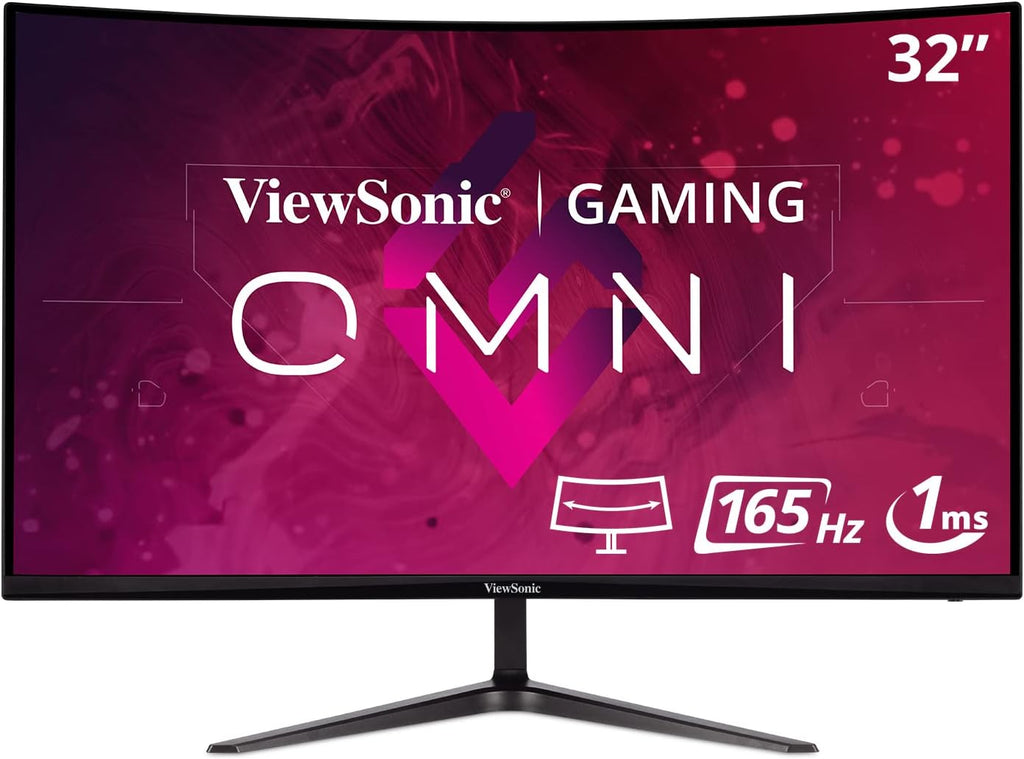 27 Inch Curved 1080p 1ms 165Hz Gaming Monitor with Adaptive Sync P612