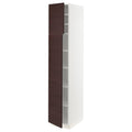 White High Cabinet with Shelves and 2 Doors X337592