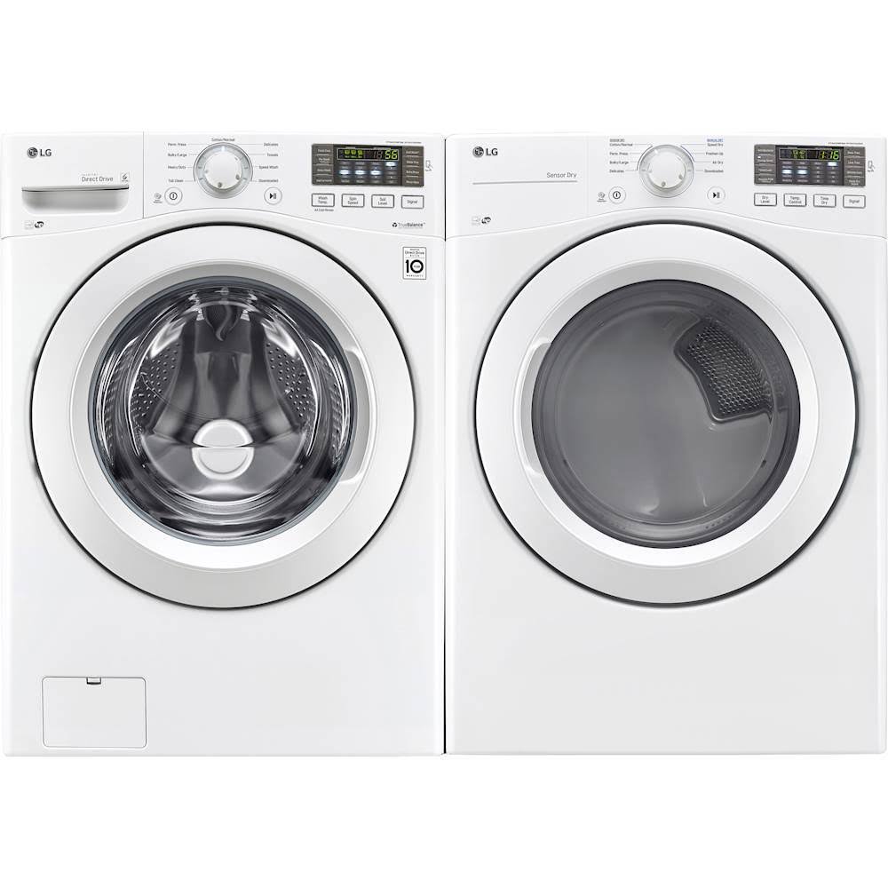 White Front-Loading Gas Dryer G733