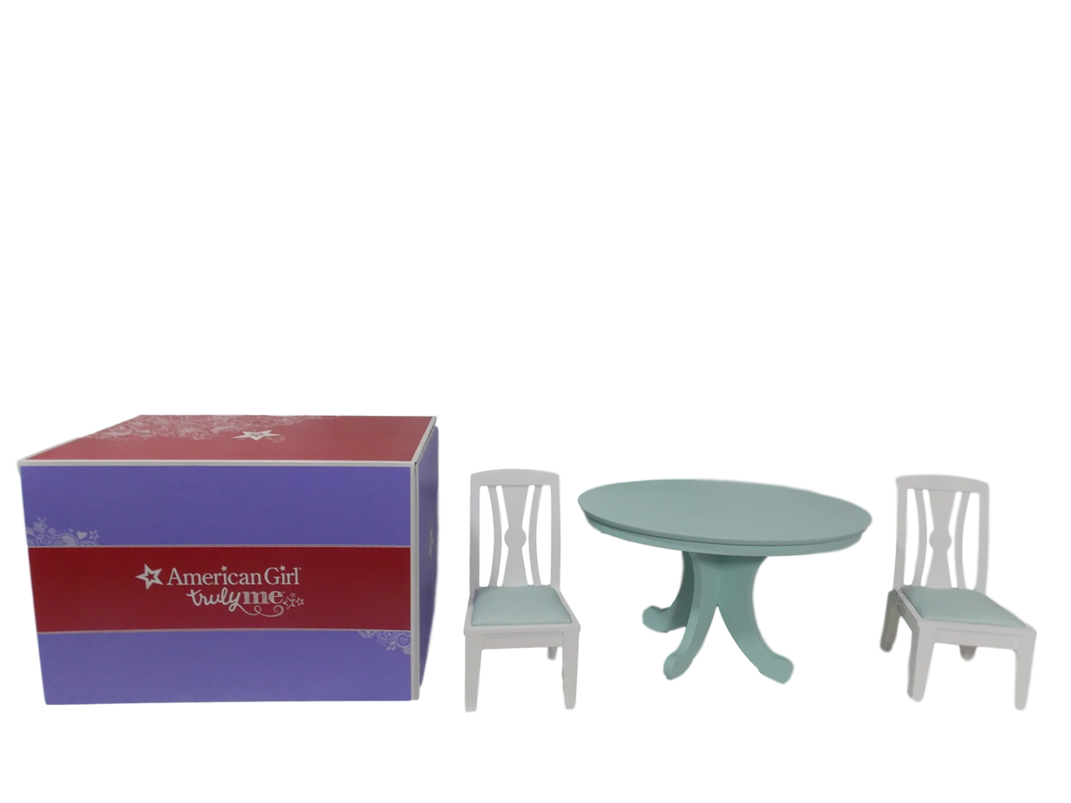 Dining Table & Chairs Set for 18 Inch Dolls I7412